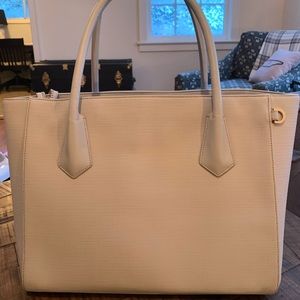 Dagne Dover Signature Legend Large Tote Light Grey